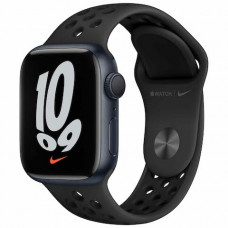 Apple Watch S7 NIKE 41mm Midnight Aluminum Case / Anthracite/Black Nike Sport Band