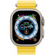 Apple Watch Ultra 49mm Titanium Case with Yellow Ocean Band