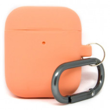 Силиконовый чехол c карабином для AirPods Hang Case Orange