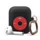 Силиконовый чехол с карабином для AirPods Elago iPod Black