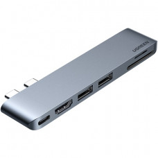 Адаптер USB-С Ugreen CM380 6 in 1