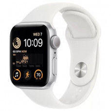 Apple Watch SE 2 40mm Silver Aluminium Case with White Sport Band