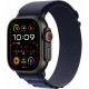 Apple Watch Ultra 2 49mm Black Titanium, Alpine Loop Navy