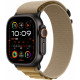 Apple Watch Ultra 2 49mm Black Titanium, Alpine Loop Tan