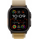 Apple Watch Ultra 2 49mm Black Titanium, Alpine Loop Tan