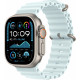 Apple Watch Ultra 2 49mm Titanium, Ocean Band Ice Blue