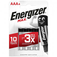Батарейки Energizer Max LR03 AAA 4шт.