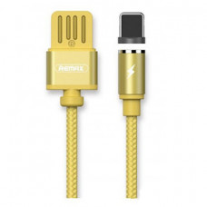 Кабель магнитный Remax Gravity USB - Lightning 1M Gold