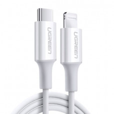 Кабель Ugreen MFi-Certified USB-C to Lightning Fast Power Delivery Charging Cable 1M White