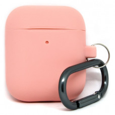 Силиконовый чехол c карабином для AirPods Hang Case Flamingo