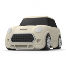 Силиконовый чехол c карабином для AirPods Elago Mini Car White