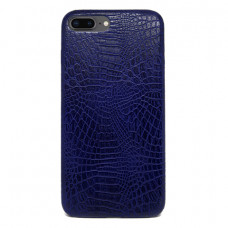 Чехол Leather Crocodile Luxury Case Blue для iPhone 8 Plus/7 Plus